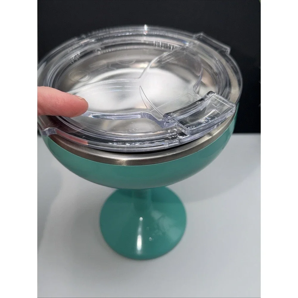 New ORCA Uline Rita Margarita Insulated Cup Stainless W/ Lid‎ Seafoam Teal Cup